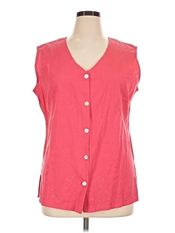 J. Marco Sleeveless Button-Down Shirt (view 1)
