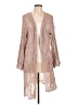 Haute Monde 100% Polyester Tan Kimono Size L - photo 1