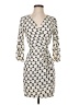 Just Fab 100% Polyester Print Ivory Casual Dress Size XS - photo 1