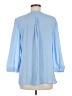 Banana Republic 100% Polyester Blue 3/4 Sleeve Blouse Size M - photo 2