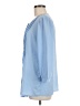 Banana Republic 100% Polyester Blue 3/4 Sleeve Blouse Size M - photo 5