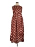 Unbranded 100% Polyester Polka Dots Brown Casual Dress Size 2X - photo 1