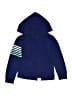 Xersion Hearts Blue Zip Up Hoodie Size 4 - 5 - photo 2