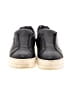 J/Slides 100% Leather Black Sneakers Size 9 - photo 2
