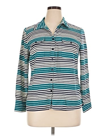 NY Collection Long Sleeve Blouse (view 1)
