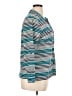 NY Collection Stripes Teal Long Sleeve Blouse Size XL (petite) - photo 4