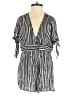 Audrey 3+1 100% Rayon Stripes Gray Romper Size L - photo 1