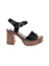 Musse & Cloud 100% Leather Black Sandals Size EU 39 - photo 1