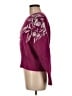 Calligraphie Floral Burgundy Pullover Sweater Size M - photo 5