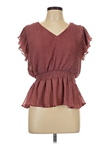 E&M Collection Short Sleeve Blouse (view 1)