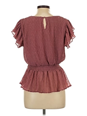 E&M Collection Short Sleeve Blouse (view 2)