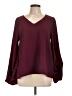 MTS Burgundy Long Sleeve Blouse Size L - photo 1