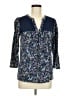 Lands' End Blue 3/4 Sleeve Blouse Size M - photo 1