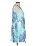 Calvin Klein 100% Polyester Tropical Blue Casual Dress Size 8 - photo 4