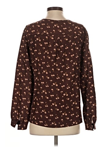 Lands' End Canvas Long Sleeve Blouse (view 2)