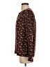 Lands' End Canvas Floral Brown Long Sleeve Blouse Size 4 - photo 5