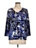 TanJay Blue 3/4 Sleeve Blouse Size L - photo 1