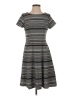 Chaps Stripes Gray Casual Dress Size S - photo 1