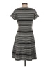 Chaps Stripes Gray Casual Dress Size S - photo 2