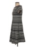 Chaps Stripes Gray Casual Dress Size S - photo 5