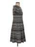 Chaps Stripes Gray Casual Dress Size S - photo 4