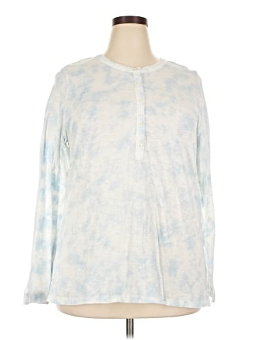 Style&Co Long Sleeve Henley (view 1)