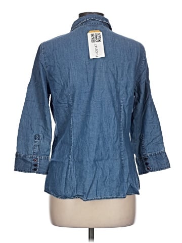 St. John's Bay 3/4 Sleeve Button-Down Shirt (view 2)