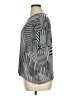 Clara Sun Woo Stripes Silver Short Sleeve Blouse Size 1X (estimated) - photo 5