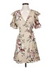 Blu Pepper Floral Tan Casual Dress Size S - photo 1