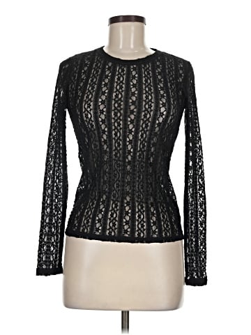 Zara W&B Collection Long Sleeve Top (view 1)