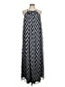 Tacera 100% Polyester Chevron-herringbone Blue Casual Dress Size M - photo 1
