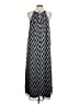 Tacera 100% Polyester Chevron-herringbone Blue Casual Dress Size M - photo 2