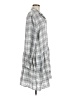 Grayson 100% Lyocell Plaid Gray Casual Dress Size Med (3) - photo 4