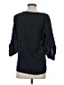 Old Navy 100% Polyester Polka Dots Black 3/4 Sleeve Blouse Size S - photo 2