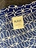 Blair 100% Polyester Print Blue 3/4 Sleeve Blouse Size L - photo 4