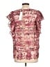 Soft Surroundings 100% Polyester Pink Short Sleeve Blouse Size L - photo 2