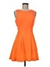 GB 100% Polyester Solid Orange Cocktail Dress Size M - photo 1