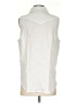Sundance White Sleeveless Button-Down Shirt Size S - photo 2