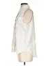 Sundance White Sleeveless Button-Down Shirt Size S - photo 5