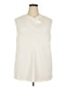 MM. LaFleur 100% Polyester Ivory Sleeveless Blouse Size 2X - photo 1