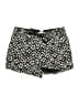 H&M 100% Cotton Animal Print Black Shorts Size 8 - photo 1