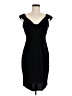 London Style Solid Black Cocktail Dress Size 6 - photo 1