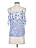 Q&A 100% Polyester Blue Sleeveless Blouse Size XS - photo 2