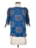 Renee C. 100% Polyester Blue 3/4 Sleeve Blouse Size XS - photo 1