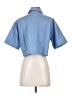 Romwe Blue Short Sleeve Blouse Size 4 - photo 2