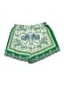 Shein Curve 100% Polyester Paisley Green Shorts Size 18 Plus (3) - photo 2