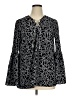 MICHAEL Michael Kors Black Long Sleeve Blouse Size XL - photo 1