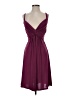 Kitty 100% Polyester Solid Burgundy Cocktail Dress Size S (estimated) - photo 1