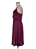 Kitty 100% Polyester Solid Burgundy Cocktail Dress Size S (estimated) - photo 5