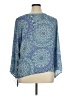 Counterparts 100% Polyester Blue 3/4 Sleeve Blouse Size XL - photo 2